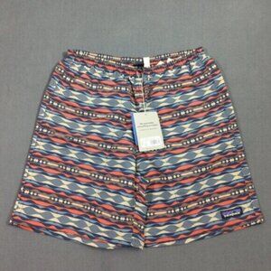 Patagonia Shorts Men's S Coast Highway Sumac Red Baggies Longs 7" Relaxed Fit